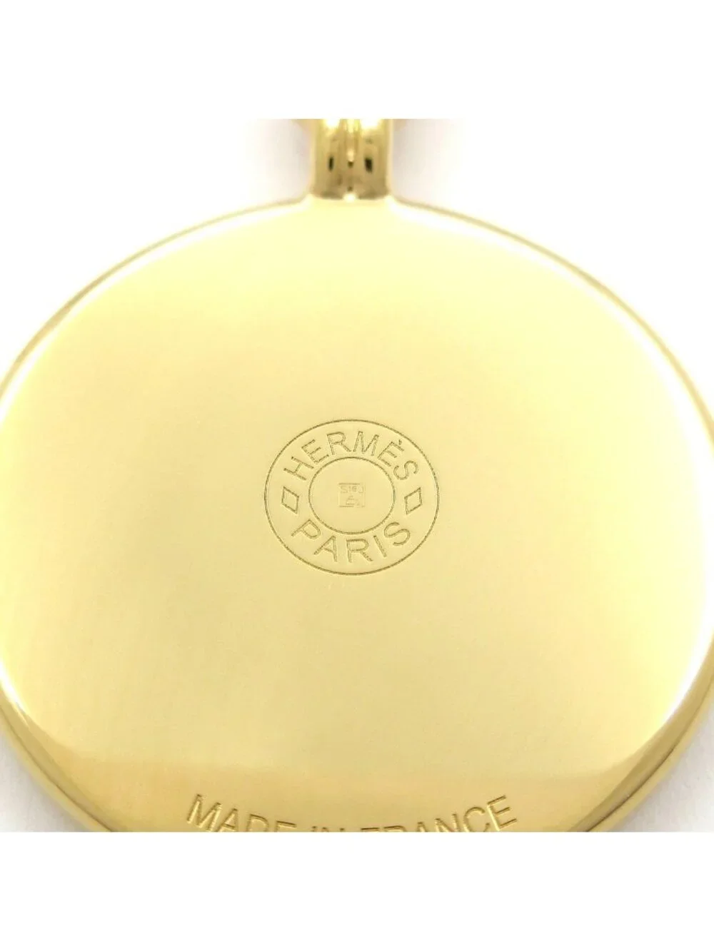 Hermes Necklace Medaille Quadrige PM Gold